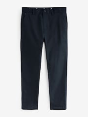 Navy Blue Slim Fit Shower Resistant Golf Stretch Chino Trousers - Image 9 of 9
