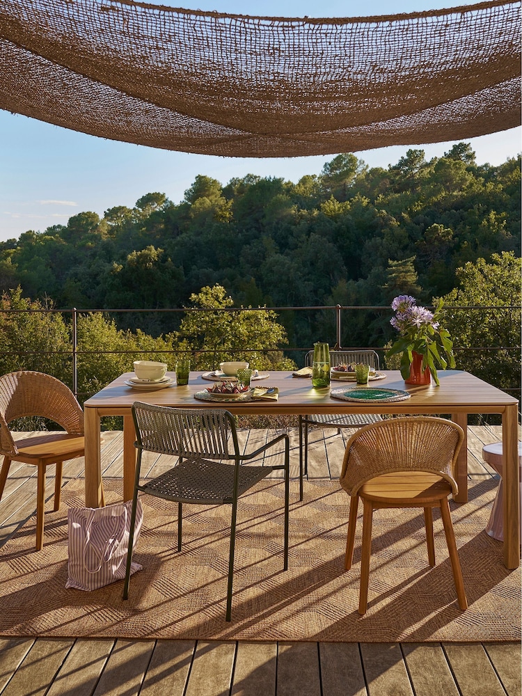 La Redoute Intérieurs Set of 2 Natural Elisole Solid Acacia Garden Chairs - Image 1 of 3 La Redoute Intérieurs Set of 2 Natural Elisole Solid Acacia Garden Chairs - Image 1 of 3