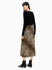 AllSaints Black Hera Leppo 2-In-1 Dress - Image 4 of 8