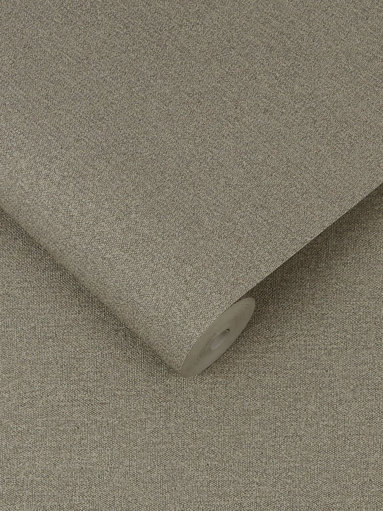 Graham & Brown Brown Twill Beige 10M Wallpaper - Image 3 of 3