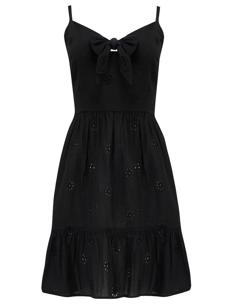 Pour Moi 100% Coton Broderie Anglais Strappy Cravate Front Robe - Image 5 of 6