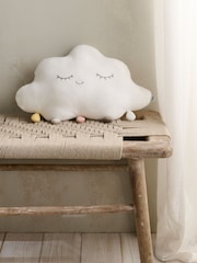 Mamas & Papas White 100% Cotton Cloud Cushion - Image 1 of 5