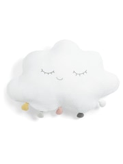 Mamas & Papas White 100% Cotton Cloud Cushion - Image 4 of 5