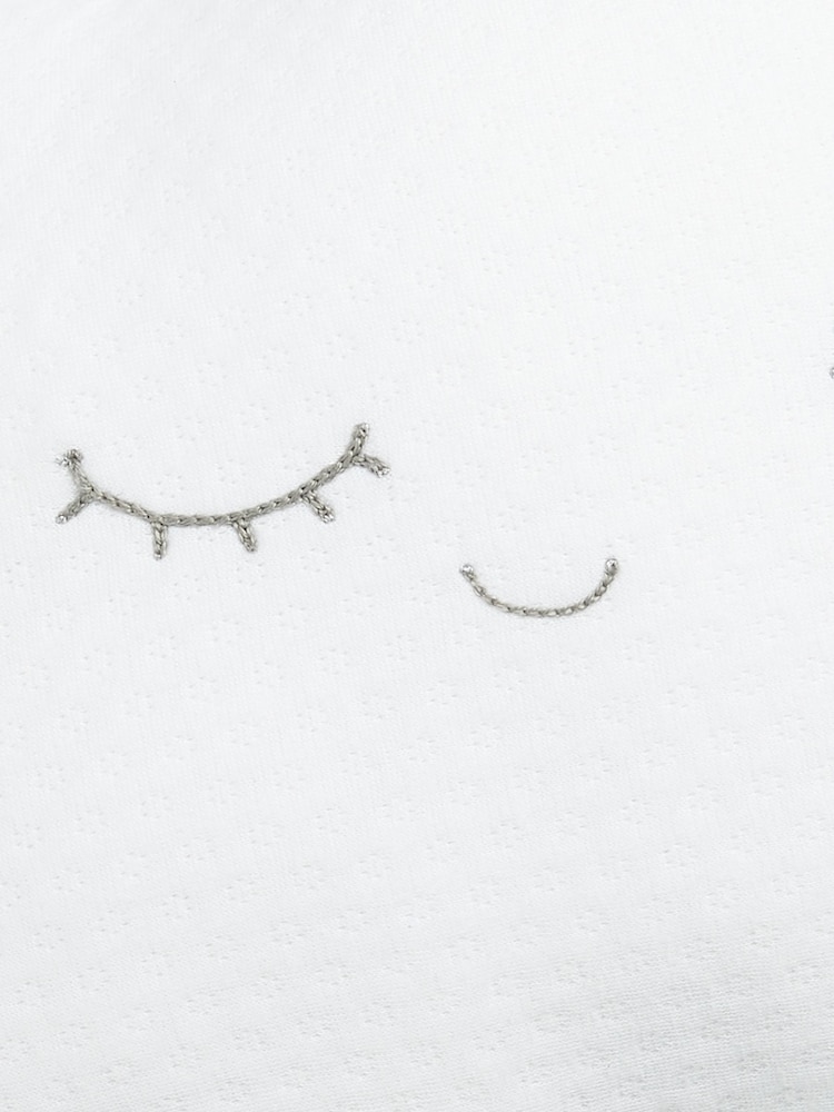 Mamas & Papas White 100% Cotton Cloud Cushion - Image 5 of 5