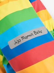 JoJo Maman Bébé Multi Rainbow Lined Waterproof Puddle Suit - Image 7 of 7