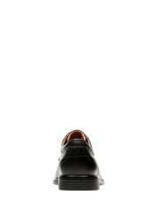 Clarks Black Wide Fit (G) Leather Un Aldric Park Shoes - Image 4 of 7