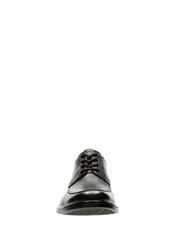 Clarks Black Wide Fit (G) Leather Un Aldric Park Shoes - Image 5 of 7