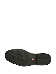 Clarks Black Wide Fit (G) Leather Un Aldric Park Shoes - Image 7 of 7