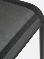 La Redoute Intérieurs Set of 2 Black Zory Garden Chairs in Aluminium and Textilene - Image 4 of 5