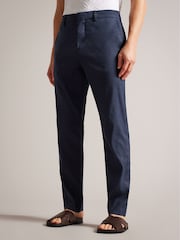 Ted Baker Kimmel Linen Blend Half Elasticated Trousers - Image 1 of 4