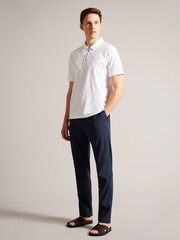 Ted Baker Kimmel Linen Blend Half Elasticated Trousers - Image 3 of 4
