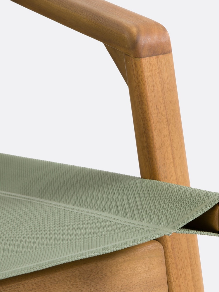 La Redoute Intérieurs 3 Piece Khaki Livie Garden Furniture Set in Solid Acacia - Image 5 of 5