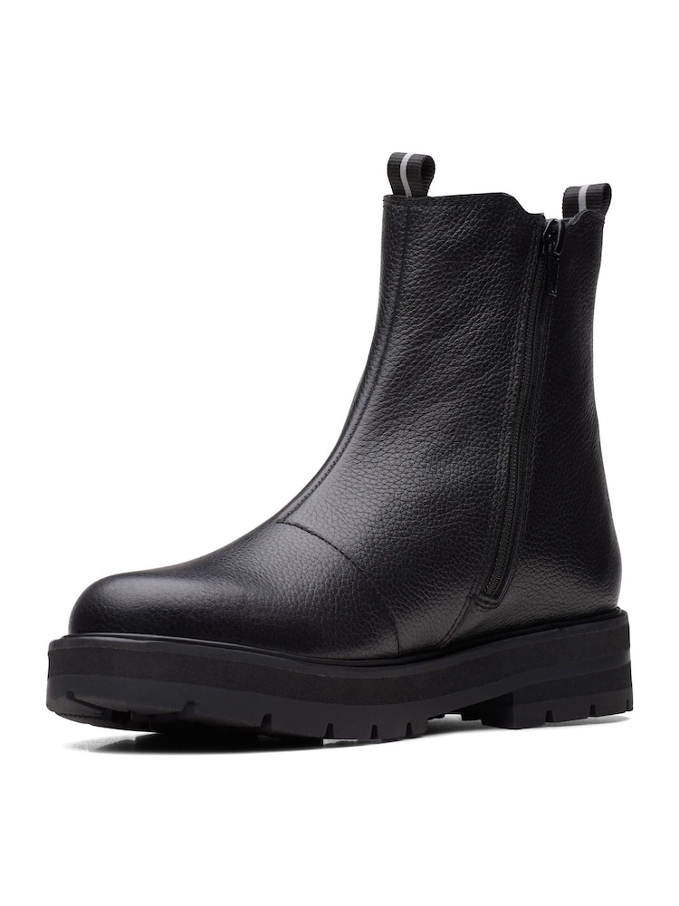Clarks Black Multi Fit Youth Prague Boots - Image 4 of 7