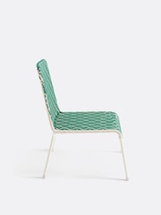La Redoute Intérieurs Green Pink Velrose Low Garden Chair - Image 2 of 4