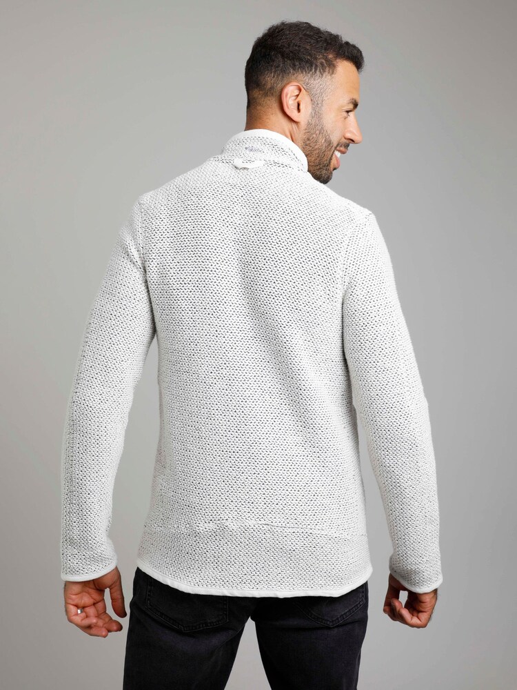 Weird Fish Cream Transom Full Zip Eco Macaroni Fleece - Image 2 of 6