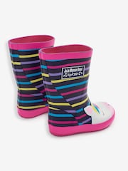 JoJo Maman Bébé Fuchsia Pink Unicorn Wellies - Image 2 of 8
