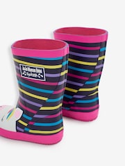 JoJo Maman Bébé Fuchsia Pink Unicorn Wellies - Image 5 of 8