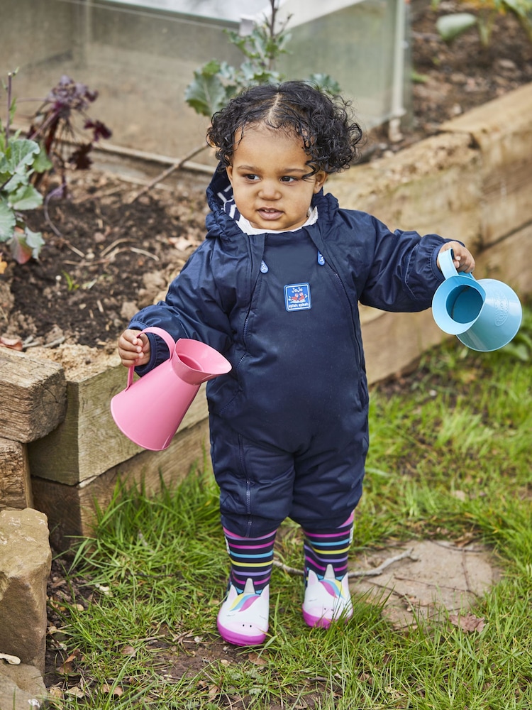 JoJo Maman Bébé Fuchsia Pink Unicorn Wellies - Image 7 of 8