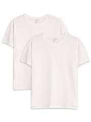 Kylie Teens White Basic T-Shirts 2 Pack - Image 1 of 4