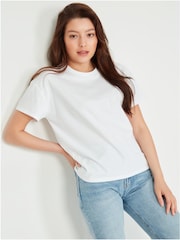 Kylie Teens White Basic T-Shirts 2 Pack - Image 4 of 4