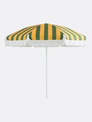 La Redoute Intérieurs Striped Print Valera Fringed Fabric Parasol with Flowers - Image 1 of 6