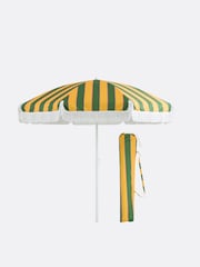 La Redoute Intérieurs Striped Print Valera Fringed Fabric Parasol with Flowers - Image 2 of 6