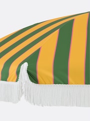 La Redoute Intérieurs Striped Print Valera Fringed Fabric Parasol with Flowers - Image 6 of 6