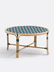 La Redoute Intérieurs Purple Bianca Rattan and Woven Resin Coffee Table - Image 2 of 5