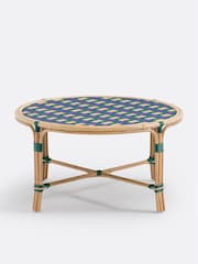 La Redoute Intérieurs Purple Bianca Rattan and Woven Resin Coffee Table - Image 3 of 5