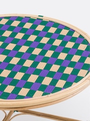 La Redoute Intérieurs Purple Bianca Rattan and Woven Resin Coffee Table - Image 4 of 5
