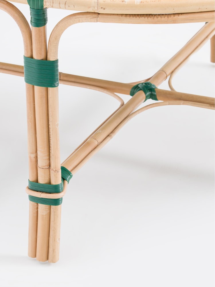 La Redoute Intérieurs Purple Bianca Rattan and Woven Resin Coffee Table - Image 5 of 5