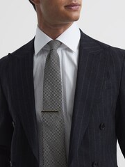 Reiss Gold Ardley Stone Insert Tie Bar - Image 2 of 4