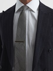 Reiss Gold Ardley Stone Insert Tie Bar - Image 4 of 4