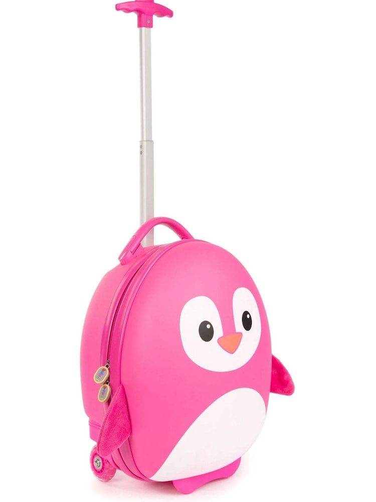 boppi Tiny Trekker Pink Penguin Carry On Lightweight Suitcase - Image 2 of 4