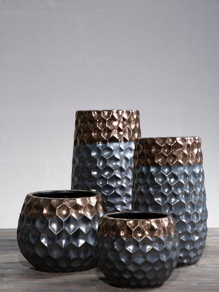Fifty Five South Metallic Handcrafted Large Galaxy Vase - Image 1 of 6
