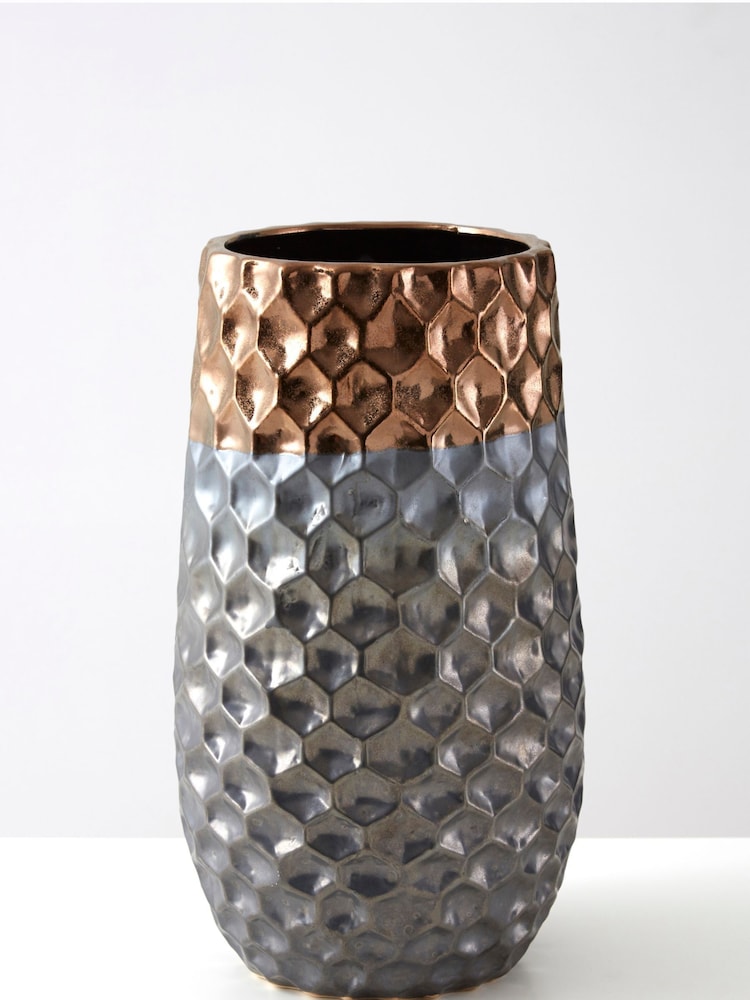 Fifty Five South Metallic Handcrafted Large Galaxy Vase - Image 2 of 6 Fifty Five South Metallic Handcrafted Large Galaxy Vase - Image 2 of 6