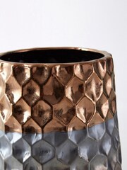 Fifty Five South Metallic Handcrafted Large Galaxy Vase - Image 6 of 6