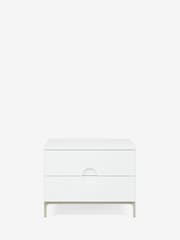 Jasper Conran London White Bray Bedside Table - Image 2 of 9