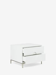Jasper Conran London White Bray Bedside Table - Image 4 of 9