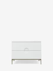 Jasper Conran London White Bray Bedside Table - Image 5 of 9