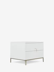 Jasper Conran London White Bray Bedside Table - Image 6 of 9