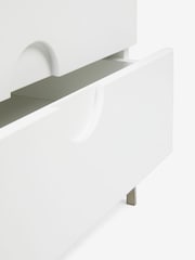 Jasper Conran London White Bray Bedside Table - Image 7 of 9