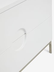 Jasper Conran London White Bray Bedside Table - Image 8 of 9
