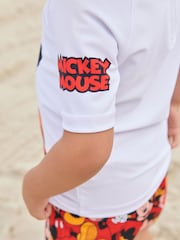 Mickey Mouse Red 2 Piece Sunsafe Top And Shorts Set (3mths-7yrs) - Image 5 of 7