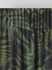 Graham & Brown Black Midsummer Fern Made to Measure 100% Cotton Curtains - Image 5 of 8