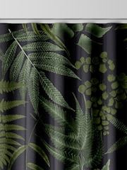 Graham & Brown Black Midsummer Fern Made to Measure 100% Cotton Curtains - Image 7 of 8