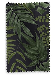 Graham & Brown Black Midsummer Fern Made to Measure 100% Cotton Curtains - Image 8 of 8