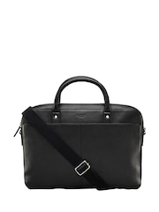 OSPREY LONDON The Jacob Leather Black Laptop Bag - Image 1 of 6