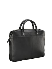 OSPREY LONDON The Jacob Leather Black Laptop Bag - Image 2 of 6