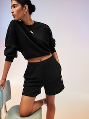 Czarny - adidas Originals Adult Adicolor Essentials French Terry Black Shorts - Image 3 of 5